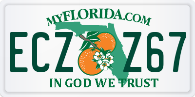 FL license plate ECZZ67