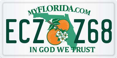 FL license plate ECZZ68