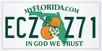 FL license plate ECZZ71
