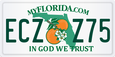 FL license plate ECZZ75