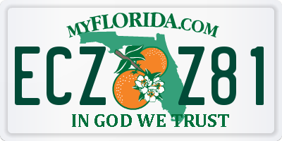 FL license plate ECZZ81