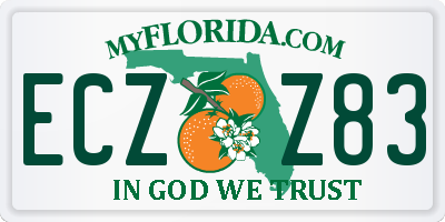 FL license plate ECZZ83
