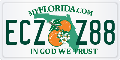 FL license plate ECZZ88