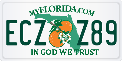 FL license plate ECZZ89