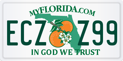 FL license plate ECZZ99