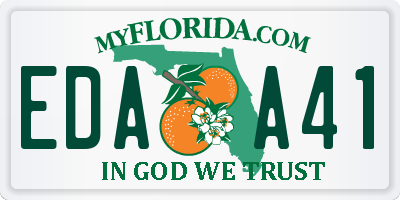 FL license plate EDAA41