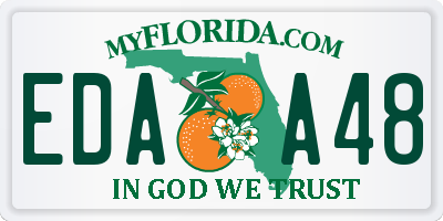 FL license plate EDAA48