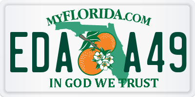 FL license plate EDAA49