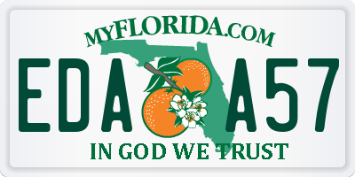 FL license plate EDAA57