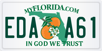 FL license plate EDAA61