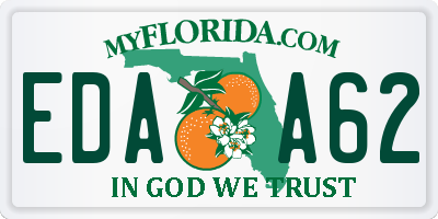 FL license plate EDAA62