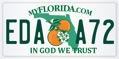 FL license plate EDAA72