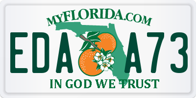 FL license plate EDAA73