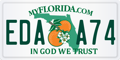 FL license plate EDAA74