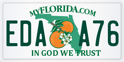 FL license plate EDAA76