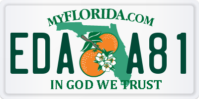 FL license plate EDAA81