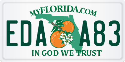 FL license plate EDAA83