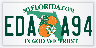 FL license plate EDAA94