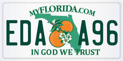 FL license plate EDAA96