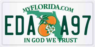 FL license plate EDAA97