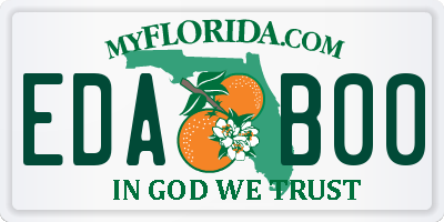 FL license plate EDAB00