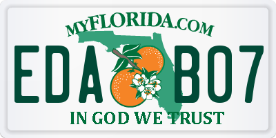 FL license plate EDAB07