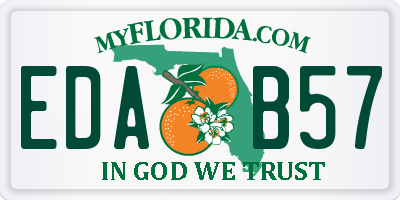 FL license plate EDAB57