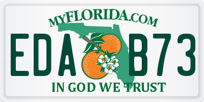 FL license plate EDAB73