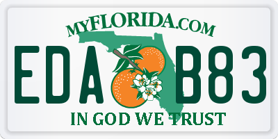 FL license plate EDAB83