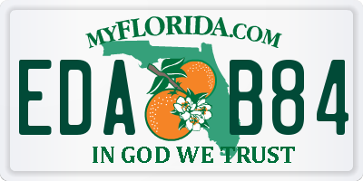 FL license plate EDAB84