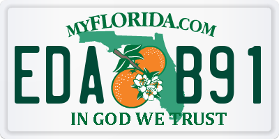 FL license plate EDAB91