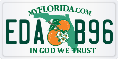 FL license plate EDAB96