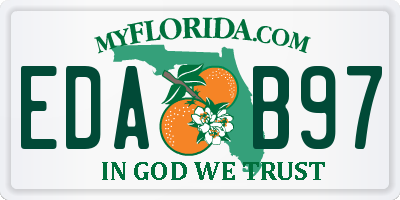 FL license plate EDAB97