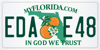 FL license plate EDAE48