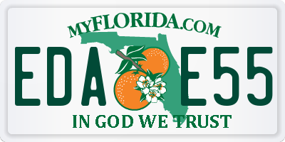 FL license plate EDAE55
