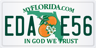 FL license plate EDAE56