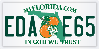 FL license plate EDAE65