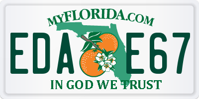 FL license plate EDAE67