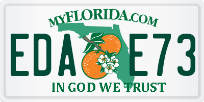 FL license plate EDAE73
