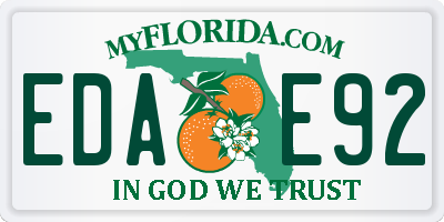 FL license plate EDAE92