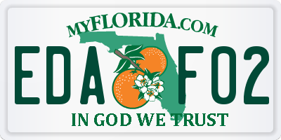 FL license plate EDAF02