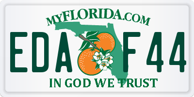 FL license plate EDAF44