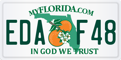 FL license plate EDAF48
