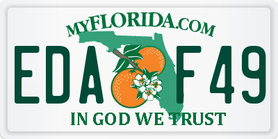 FL license plate EDAF49
