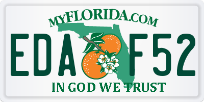 FL license plate EDAF52