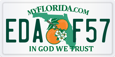 FL license plate EDAF57
