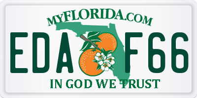 FL license plate EDAF66