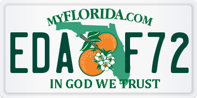 FL license plate EDAF72