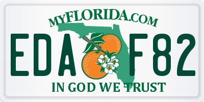 FL license plate EDAF82