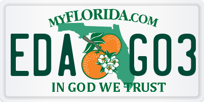FL license plate EDAG03